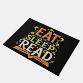 Sleep Read, Funny Reading Fußmatte (Schrägansicht)