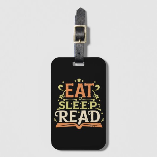 Sleep Read, Funny Reading Gepäckanhänger (Vorderseite Vertikal)