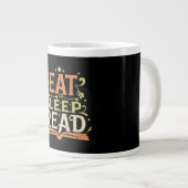 Sleep Read, Funny Reading Jumbo-Tasse (Vorderseite Rechts)