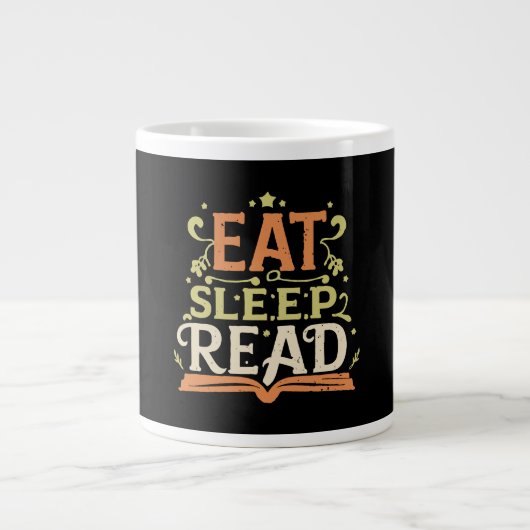 Sleep Read, Funny Reading Jumbo-Tasse (Vorderseite)