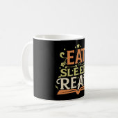 Sleep Read, Funny Reading Kaffeetasse (Vorderseite Links)