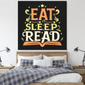 Sleep Read, Funny Reading Leinwanddruck (Insitu (Schlafzimmer))