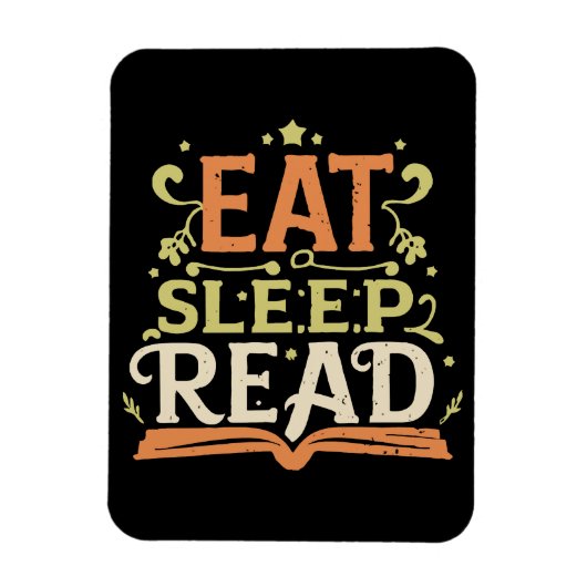 Sleep Read, Funny Reading Magnet (Vertikal)