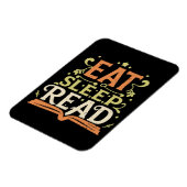 Sleep Read, Funny Reading Magnet (Linke Seite)