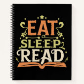 Sleep Read, Funny Reading Notizblock (Vorderseite)