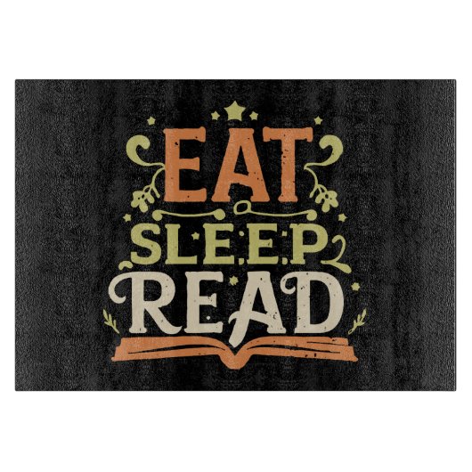 Sleep Read, Funny Reading Schneidebrett (Vorderseite)