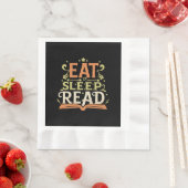 Sleep Read, Funny Reading Serviette (Beispiel)