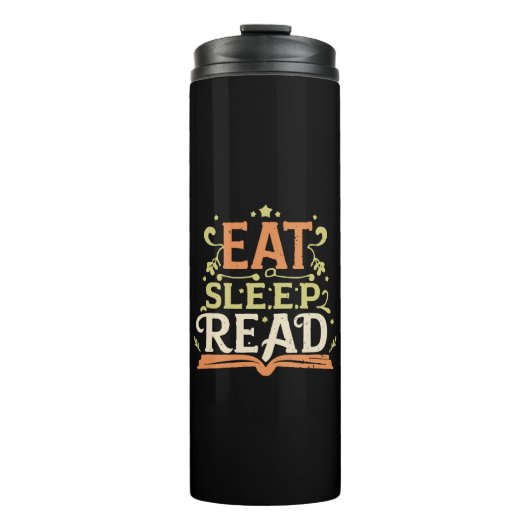 Sleep Read, Funny Reading Thermosbecher (Vorderseite)