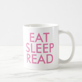 Sleep Read Tasse essen | Niedlich Book Lover Sloga