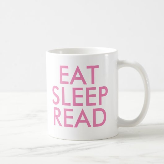 Sleep Read Tasse essen | Niedlich Book Lover Sloga (Rechts)