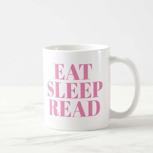 Sleep Read Tasse essen | Niedlich Book Lover Sloga (Rechts)