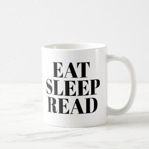 Sleep Read Tasse essen   Niedlich Book Lover Sloga