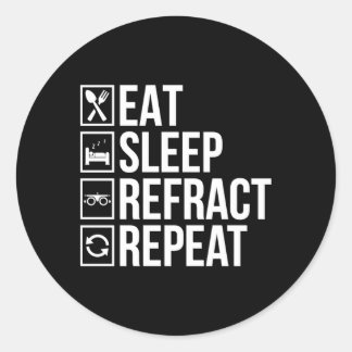 Sleep Refrakt Optiker Optimierer Runder Aufkleber
