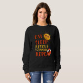 Sleep Rescue Schwimmen Wiederholung Rescue Schwimm Sweatshirt (Vorne ganz)