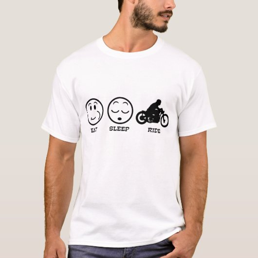 Sleep Ride essen T-Shirt (Vorderseite)