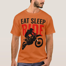 Sleep Ride Motocross Motorrad Pop Art