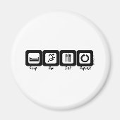 Sleep Run Eat Repeat Magnet (Vorne)