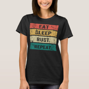 SLEEP RUST WIEDERHOLEN Funny Gaming Sport Meme T-Shirt