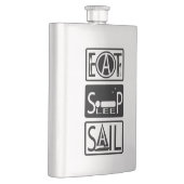 Sleep Sail Classic 8oz Flask essen Flachmann (Rechts)