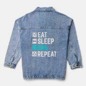 Sleep Sail Wiederholung essen Jeansjacke (Rückseite)