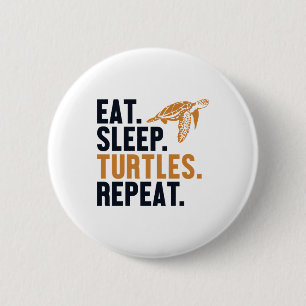Sleep Schildkröten wiederholen Tortoise Painted Lo Button