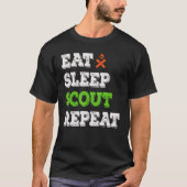 Sleep Scout Scouting essen T-Shirt (Vorderseite)