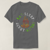 Sleep Scout Sleep Camping Scouting Lover wiederhol T-Shirt (Design vorne)