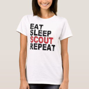 Sleep Scout Sleep Wiederholung lustige Scouts Gesc T-Shirt