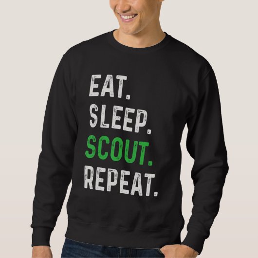Sleep Scout Sleep Wiederholung Scouting 1 Sweatshirt (Vorderseite)