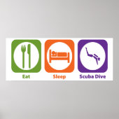 Sleep Scuba Dive essen Poster (Vorne)