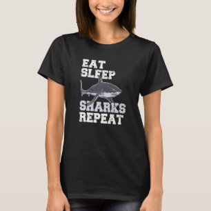 Sleep Sharks wiederholen Haifische T-Shirt