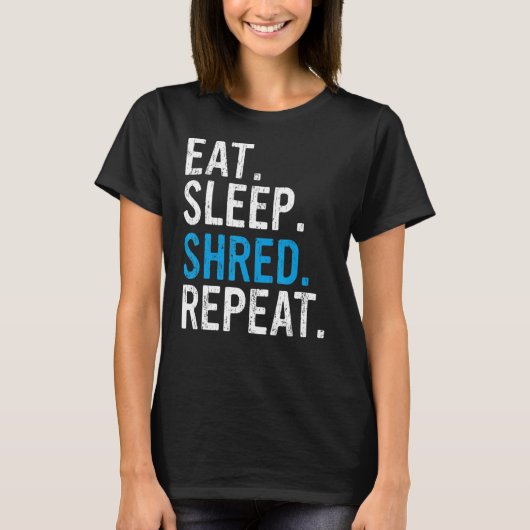 Sleep Shred Repeat MTB 3 T-Shirt (Vorderseite)