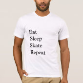 Sleep Skate wiederholen T-Shirt (Vorderseite)