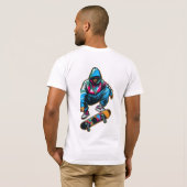 Sleep Skate wiederholen T-Shirt (Schwarz voll)