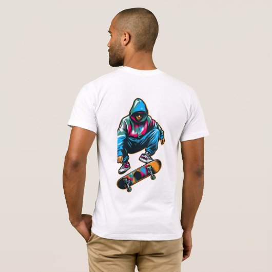 Sleep Skate wiederholen T-Shirt (Schwarz voll)