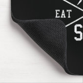 Sleep Ski Repeat essen - Skifahren Berge Winter Sp Mousepad (Ecke)