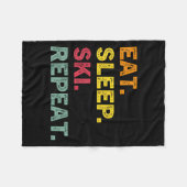 Sleep Ski Repeater Ski Winter Holiday Ski Ret Fleecedecke (Vorderseite (Horizontal))