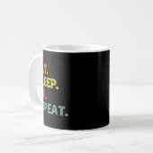 Sleep Ski Repeater Ski Winter Holiday Ski Ret Kaffeetasse (Vorderseite Links)