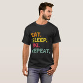 Sleep Ski Repeater Ski Winter Holiday Ski Ret T-Shirt (Vorne ganz)