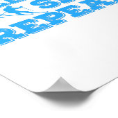 Sleep Ski Wiederholung essen Poster (Ecke)