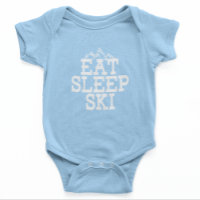 Sleep Ski Winter Gag Babydusche essen