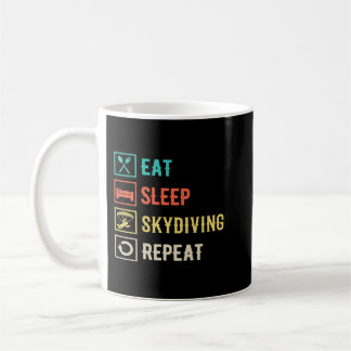 Sleep Skydiving Wiederholung Paragliding Skydiver Kaffeetasse