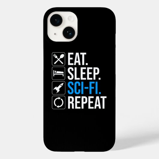 Sleep Sleep-Sci-Fi Wiederholung Case-Mate iPhone Hülle (Rückseite)