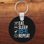 Sleep Sleep-Sci-Fi Wiederholung Schlüsselanhänger (Vorderseite)