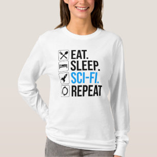 Sleep Sleep-Sci-Fi Wiederholung T-Shirt