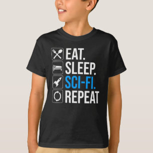 Sleep Sleep-Sci-Fi Wiederholung T-Shirt