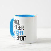 Sleep Sleep-Sci-Fi Wiederholung Tasse (Vorderseite Links)