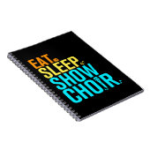 Sleep Sleep Show Chor essen Notizblock (Rechte Seite)