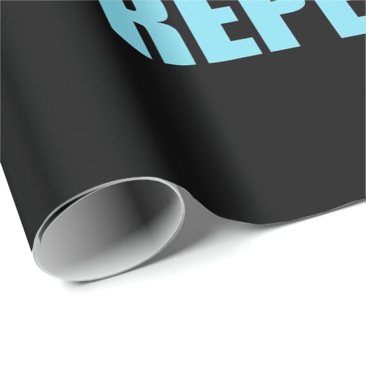 Sleep Snowboard essen Wiederholung Geschenkpapier (Rolleneckpunkt)