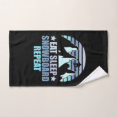 Sleep Snowboard essen Wiederholung Handtuch (Handtuch)